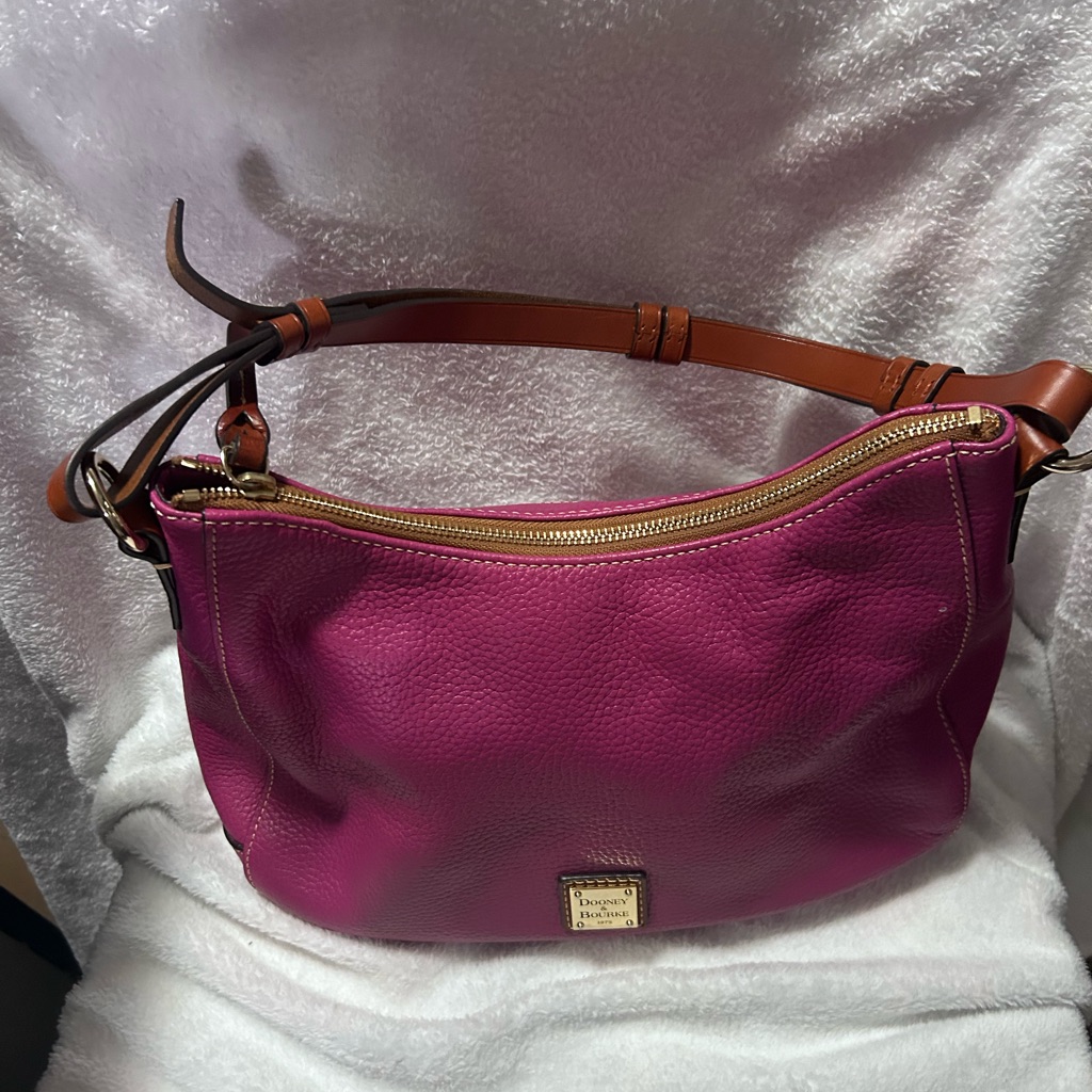 Dooney & Bourke Pebble Grain Small Kiley-Magenta (Hot Pink)